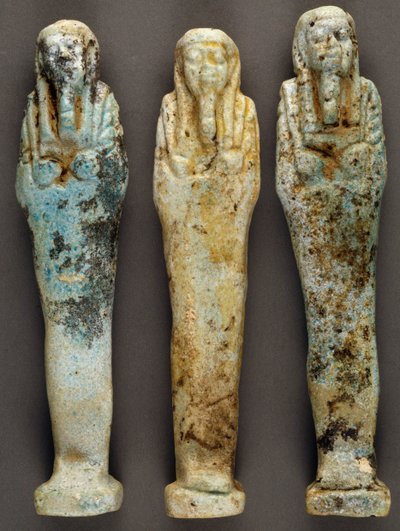 Ushabti（小雕像），Ba Disit墓，总督墓，Sheik Souby，Bahariya绿洲，吉萨，埃及。埃及文明，第26王朝（公元前663-525）。 作者 埃及第26王朝