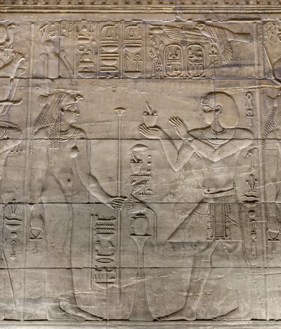 埃及阿斯旺菲莱神庙内殿浮雕 作者 Egyptian 30th Dynasty