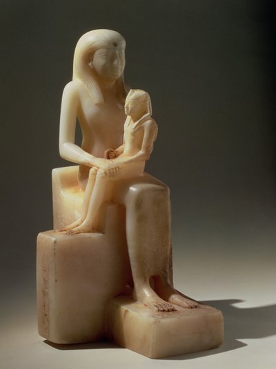 Pepy II和他的母亲Meryreankhnes，可能来自旧王国Saqqara（方解石） 作者 埃及第六王朝埃及第六王朝