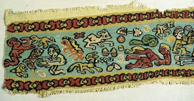 多色织物，埃及，科普特时期4-12世纪（挂毯） 作者 埃及人埃及人