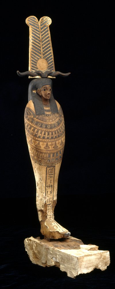 Ptah-Sokar-Osiris图，公元前332-30年（木材，彩色和金色） 作者 埃及托勒密时期