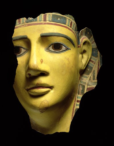 木乃伊面具（彩色纸盒） 作者 Egyptian Ptolemaic Period