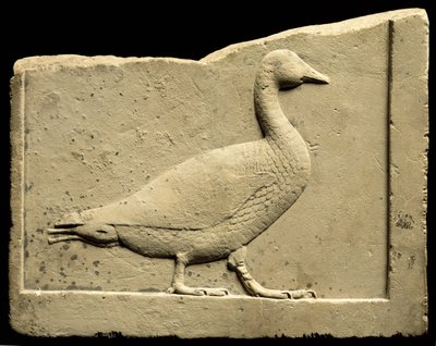 浮雕描绘鹅（石灰石） 作者 Egyptian Ptolemaic Period