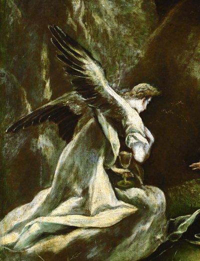 花园的痛苦：天使（布面油画） 作者 El (1541 1614) 格雷科