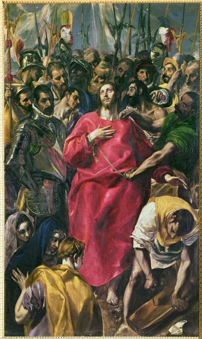 基督脱衣》（布面油画） 作者 El (1541 1614) 格雷科