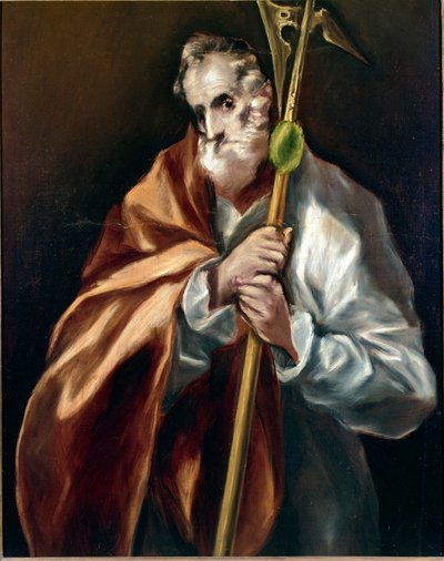 Apotre Saint Jude Thadee. Painting by Domenikos Theotokopoulos dit El Greco (1540-1614) 作者 埃尔·格列柯