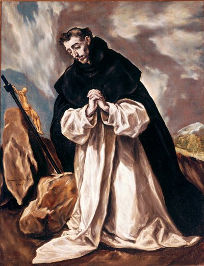 祈祷中的圣多米尼加 Domenikos Theotokopoulos dit El Greco (1541-1614) 1598-1603 Sun。 120x88 厘米托莱多大教堂（托莱多） 作者 埃尔·格列柯