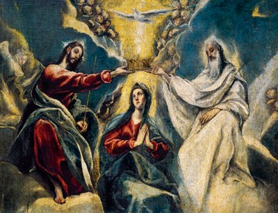 The Coronation of the Virgin, detail 作者 埃尔·格列柯