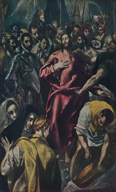 Espolio Entkleidung Christi。，《基督脱衣》，c1577-1579，1938年 作者 埃尔·格列柯