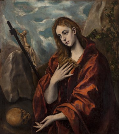 Mag悔抹大拉的马利亚 作者 El Greco