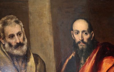 圣徒彼得和保罗》，约1587-1592年 作者 埃尔·格列柯
