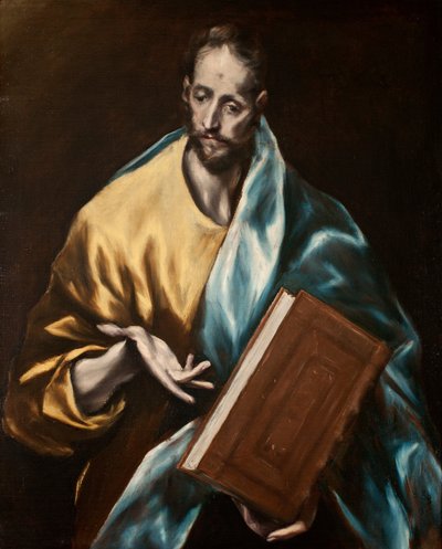 西班牙语  El apóstol Santiago el Menor 使徒圣雅各福群 作者 埃尔·格列柯