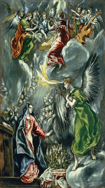英语: The Annunciation圣母领报 作者 埃尔·格列柯