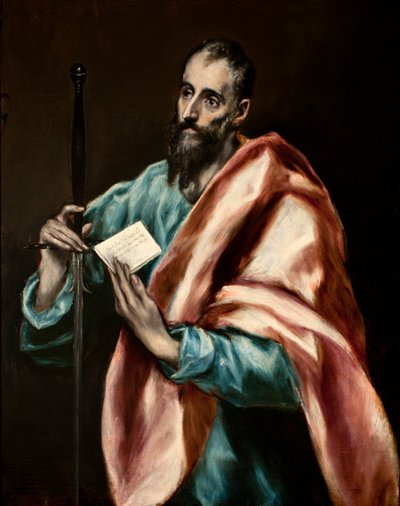 西班牙语：San Pablo Apóstol 使徒圣保罗 作者 埃尔·格列柯