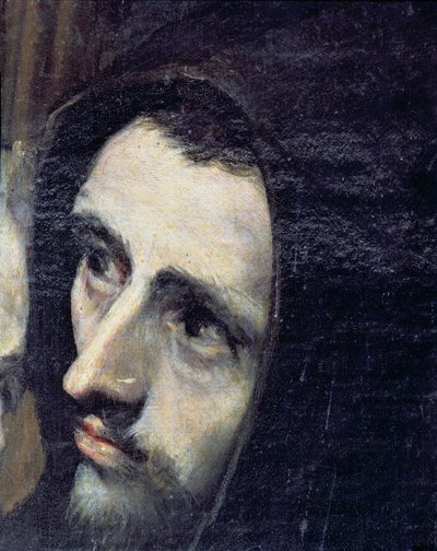The Orgaz伯爵，来自1323年的传说，一个法兰西僧人的细节，1586-88布面油画44240 作者 埃尔·格列柯