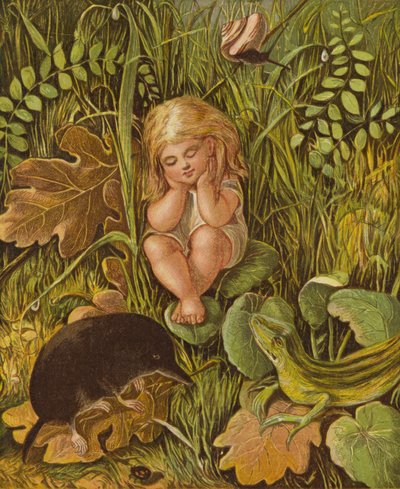 邪恶的两舌（彩色石版画） 作者 埃莉诺 Fortescue-Brickdale