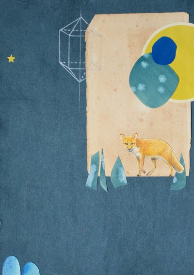 亨特2016 （纸上水彩画颜料和铅笔，混合媒介） 作者 埃莉诺·格拉夫顿
