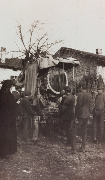 弗留利-威尼斯朱利亚第一次世界大战专辑：光电车，1916年4月1日（黑白照片）。 作者 埃琳娜·比安康奇尼（Elena Bianconcini）