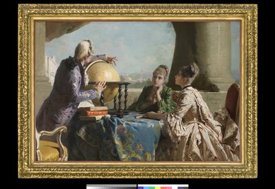 地理课，1880年 作者 Eleuterio Pagliano