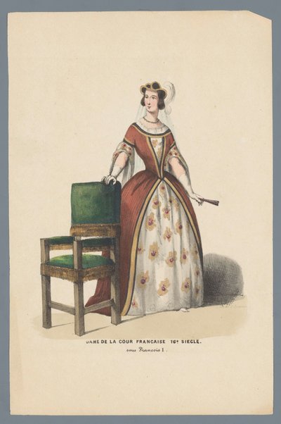 Dame de la cour Francaise XVI Siècle. 作者 以利亚西班牙人