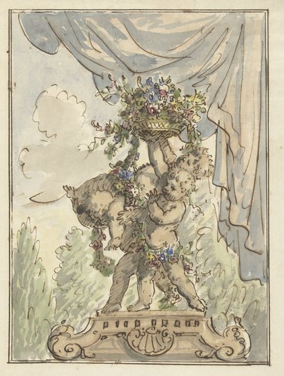 三个提着花篮的莆田人 作者 埃利亚斯·范奈梅亨