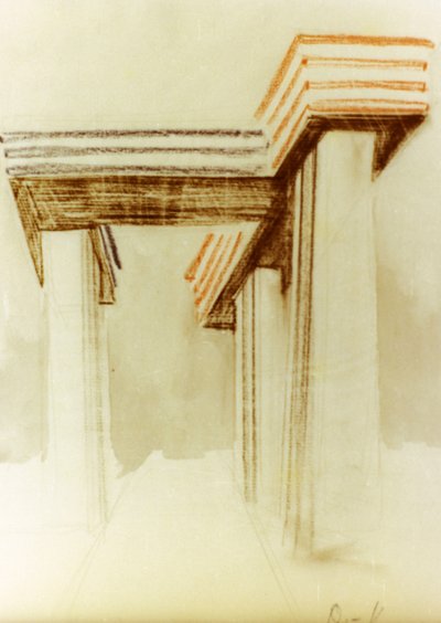 埃尔-利西茨基（lazar markovich lissitzky）设计的云铁建筑（wolkenbugel）设计图，该建筑从未建成 作者 埃利泽马科维奇利西茨基