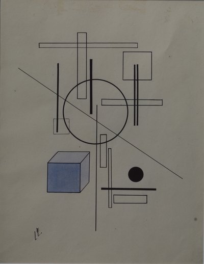 构图，1920年 作者 埃利泽马科维奇利西茨基