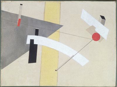 Proun 12 E，1923 作者 埃利泽马科维奇利西茨基