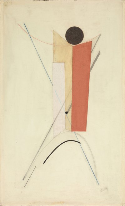 Proun 43 Variant，c.1922年。 作者 埃利泽马科维奇利西茨基