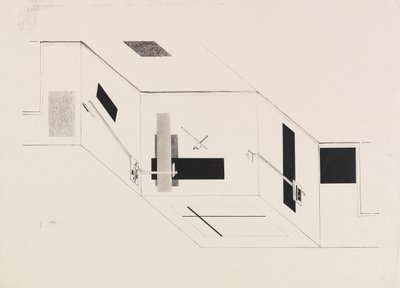 Proun房间。 I Kestner产品组合的第5页，1923年。 作者 埃利泽马科维奇利西茨基