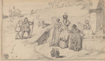 父与子，约1859年。 作者 伊莱休·维德
