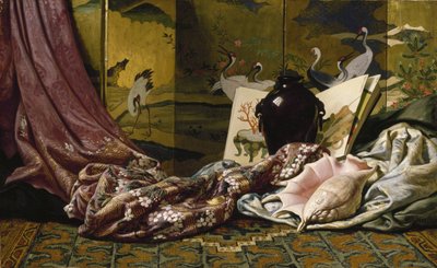 日本静物，1879年 作者 Elihu Vedder