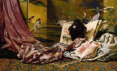 日本静物。 1879年 作者 伊莱休·维德