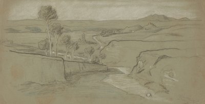 罗马风景，约1900年。 作者 伊莱休·维德
