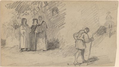 儿子和驴子，约1859年。 作者 伊莱休·维德