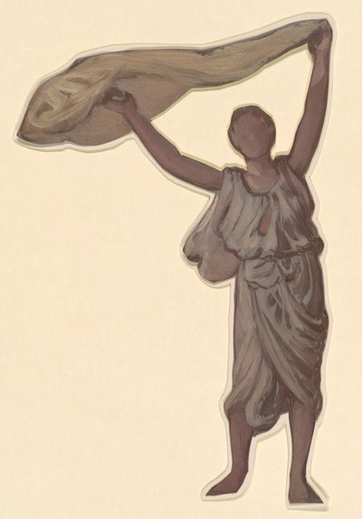 希腊女孩洗澡的研究，约1872年。 作者 伊莱休·维德
