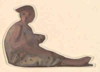希腊女孩洗澡的研究，约1872年。 作者 伊莱休·维德