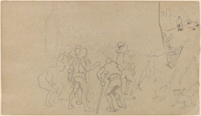 乡村景象，约1859年。 作者 伊莱休·维德