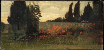 Zypresse und Mohnblumen 作者 伊莱休·维德