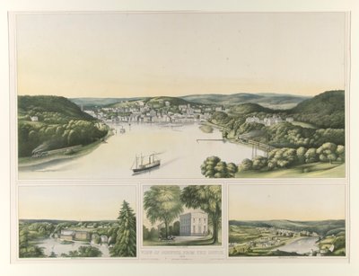 诺里奇南景。1853 年（康涅狄格州） 作者 以利亚·C·凯洛格