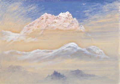 山景：从意大利鲁德曼斯多夫附近看到的特隆阿尔卑斯山脉的一部分 作者 伊利亚·沃尔顿