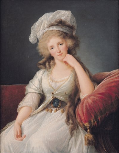 路易斯·玛丽·阿德莱德（Louise-Marie Adelaide），奥尔良公爵夫人（布面油画）（另请参阅365040） 作者 伊丽莎白·路易丝·维吉·勒布朗