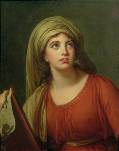 Emma Hart的肖像（c.1765-1815）后来的Lady Hamilton，作为Sibyl，c.1792 作者 伊丽莎白·路易丝·维吉·勒布朗