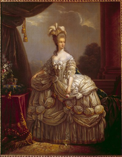 Chithunzi cha Marie Antoinette wolemba Lorraine Habsburg (1755-1793) Mfumukazi yaku France Kujambula ndi Marie Elisabeth Louise Vigee Le brun (kapena Vigee-Lebrun kapena Vigee Lebrun) (1755-1842) m