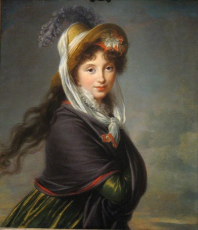 伊琳娜·伊凡诺芙娜·沃龙佐娃（Irina Ivanovna Vorontsova）肖像，内伊兹马伊洛娃（NéeIzmaylova）1768-1848年，约1797年 作者 伊丽莎白·路易丝·维吉·勒布朗