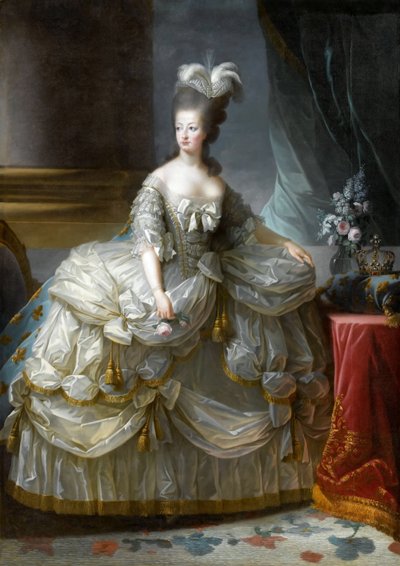1755-1793年法国玛丽·安托瓦内特女王的画像 作者 伊丽莎白·路易丝·维吉·勒布朗