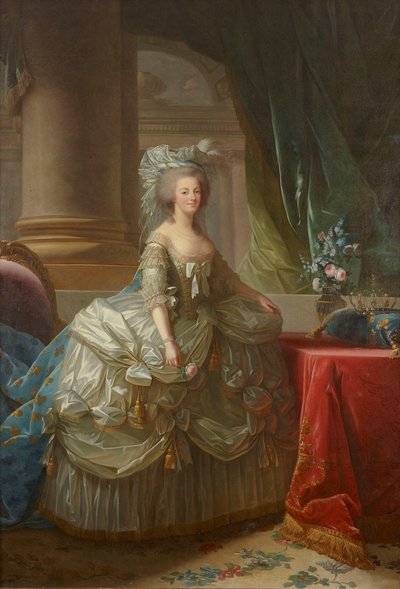 1755-1793年法国玛丽·安托瓦内特女王肖像，c。 1785年。 作者 伊丽莎白·路易丝·维吉·勒布朗