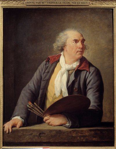 画家休伯特·罗伯特 (1733-1808) 的肖像。 Marie Elisabeth Louise Vigee Le brun（或 Vigee-Lebrun 或 Vigee Lebrun）的绘画（1755-1842 年） 作者 伊丽莎白·路易丝·维吉·勒布朗