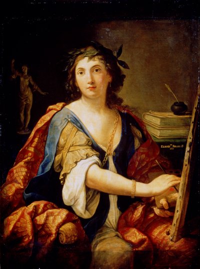 寓言绘画自画像，1658年 作者 伊丽莎白·赛拉妮（Elisabetta Sirani）