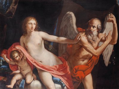 驱赶时间的美丽。 作者 伊丽莎白·赛拉妮（Elisabetta Sirani）